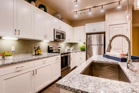 Premium Granite Countertops at Touchstone Modern Apartment Homes, Broomfield, CO, 80021